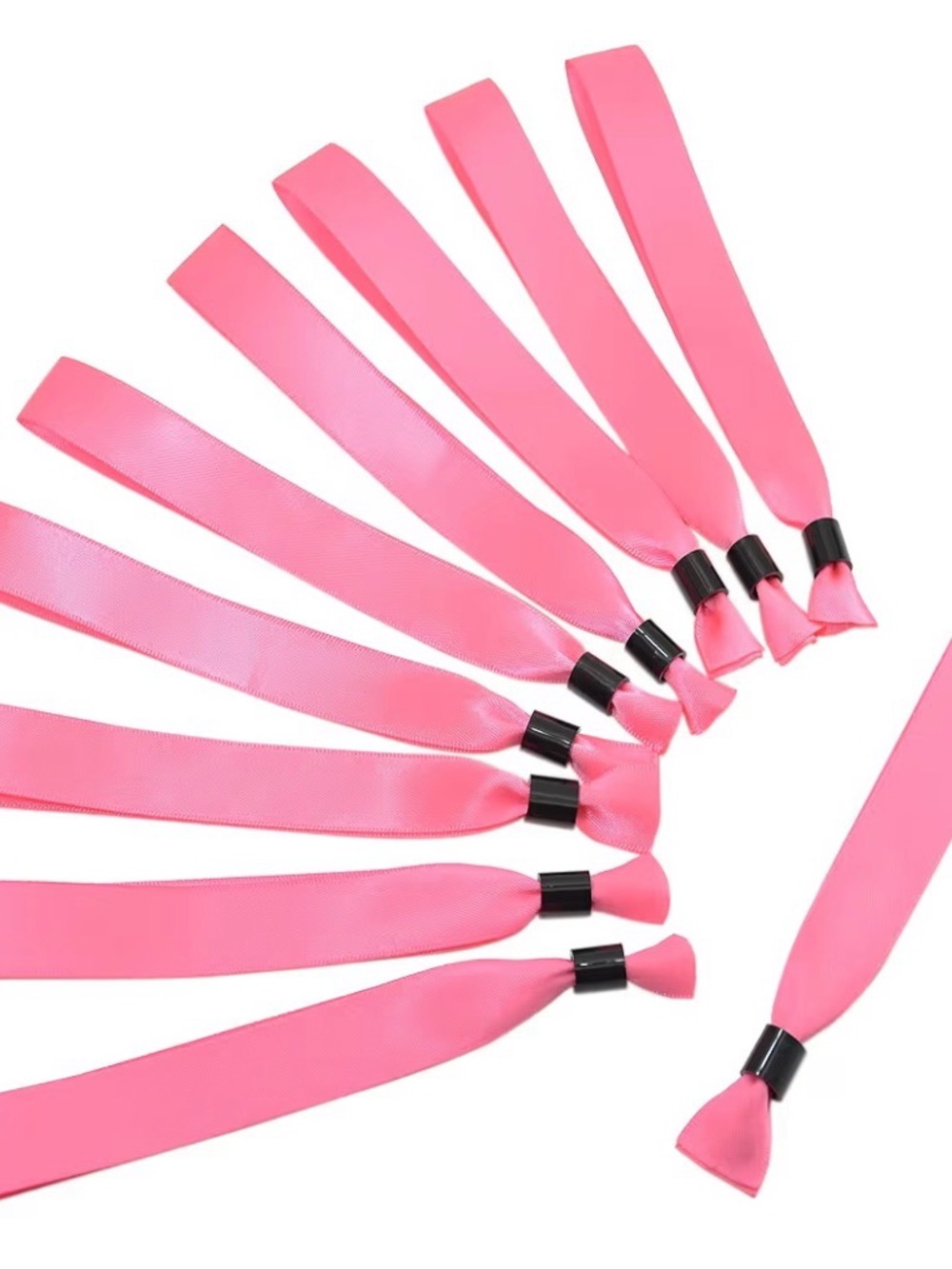Pink Satin Loop Event Wristbands - Pack of 💯